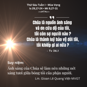 Thứ Sáu Tuần I - Mùa Vọng