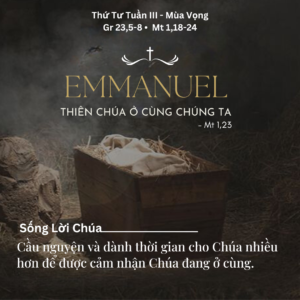 Thứ Tư Tuần III - Mùa Vọng