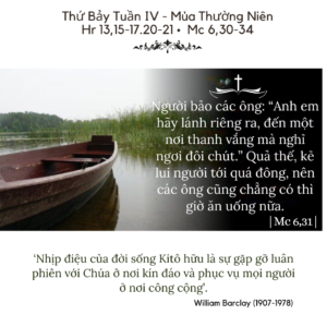 Thứ Bảy Tuần IV - Mùa Thường Niên Hr 12,18-19.21-24 • Mc 6,7-13