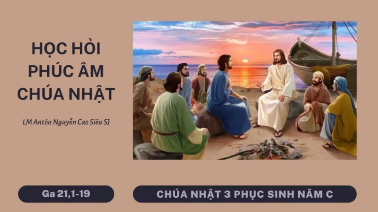 HỌC HỎI PHÚC ÂM CHÚA NHẬT III PHỤC SINH NĂM C