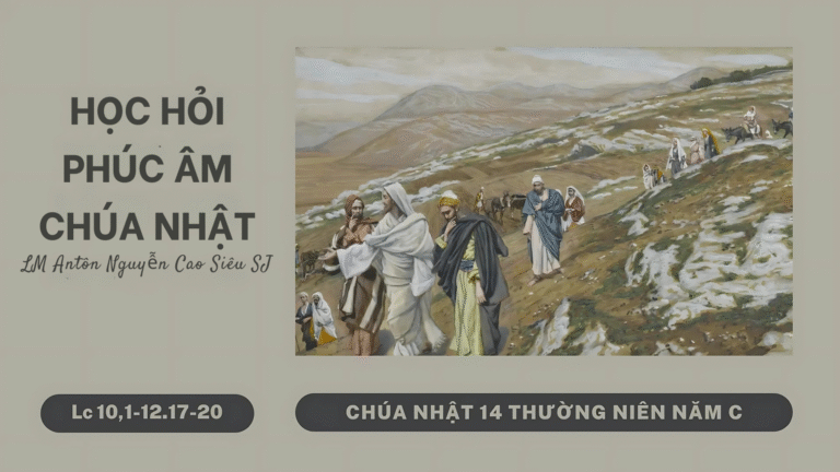 HỌC HỎI PHÚC ÂM CHÚA NHẬT LM Antôn Nguyễn Cao Siêu SJ