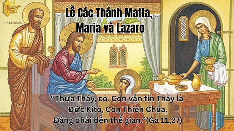 Lễ Các Thánh Matta, Maria và Lazaro