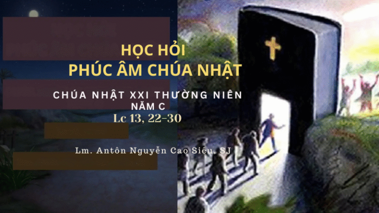HỌC HỎI PHÚC ÂM CHÚA NHẬT XXI TN C