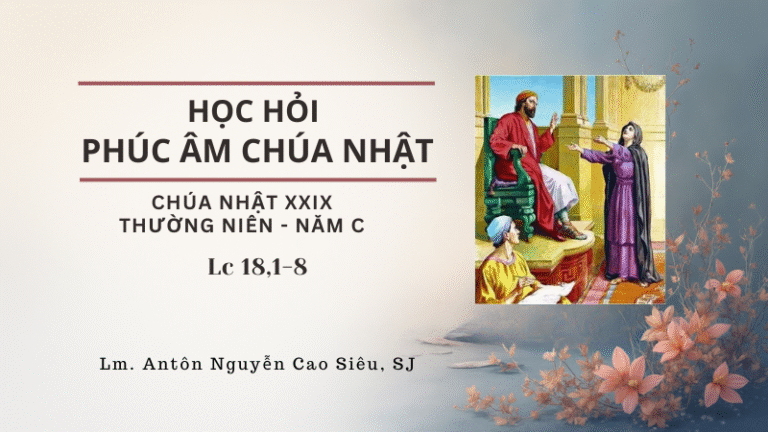 HỌC HỎI PHÚC ÂM CHÚA NHẬT_XXIX_TN_C