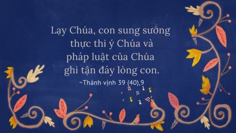 Thánh vịnh 39 (40),9