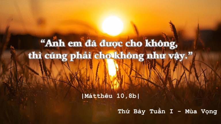 Thứ Bảy Tuần I - Mùa Vọng