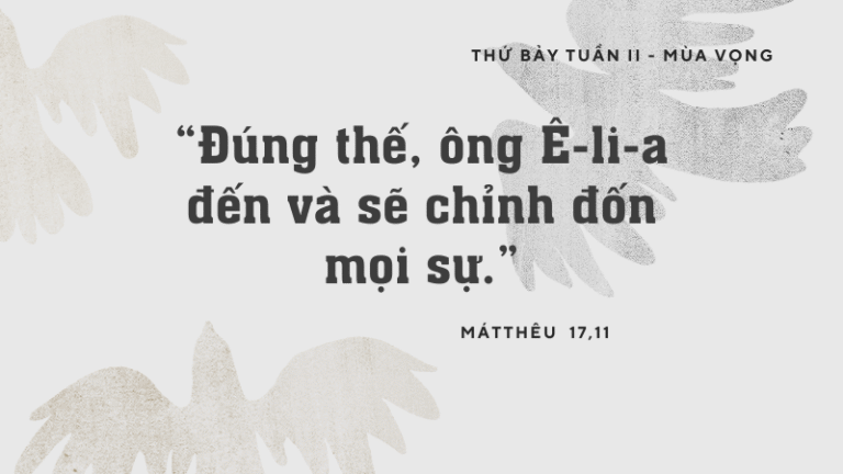 Thứ Bảy Tuần II - Mùa Vọng