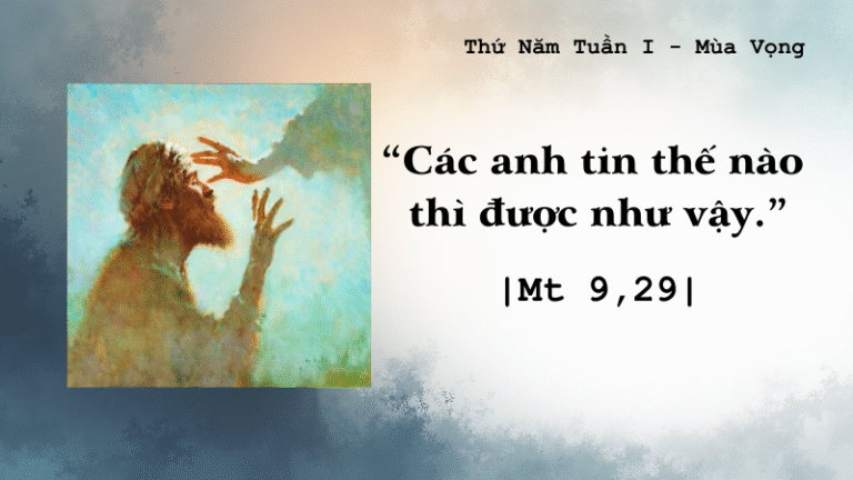Thứ Năm Tuần I - Mùa Vọng(1)