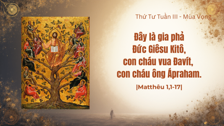 Thứ Tư Tuần III - Mùa Vọng