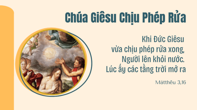 Chúa Giêsu Chịu Phép Rửa