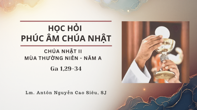 HỌC HỎI PHÚC ÂM CHÚA NHẬT II TN -A