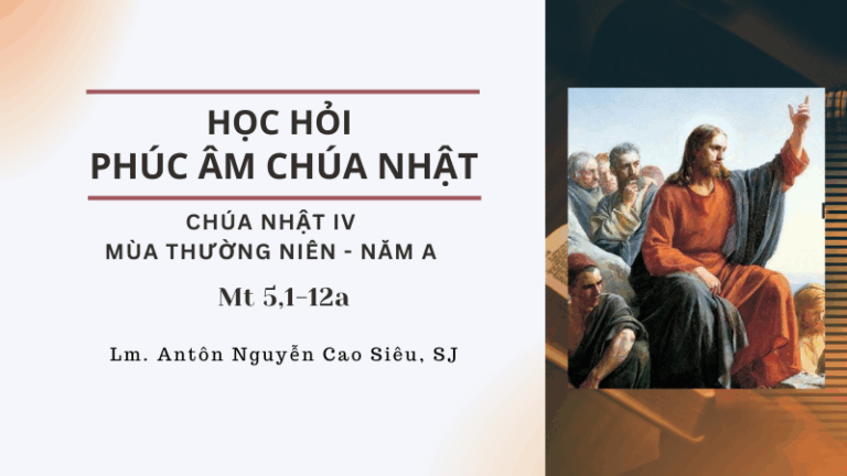 HỌC HỎI PHÚC ÂM CHÚA NHẬT_IV_TN_A