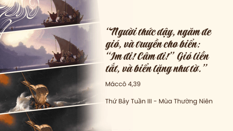 Thứ Bảy Tuần III - Mùa Thường Niên