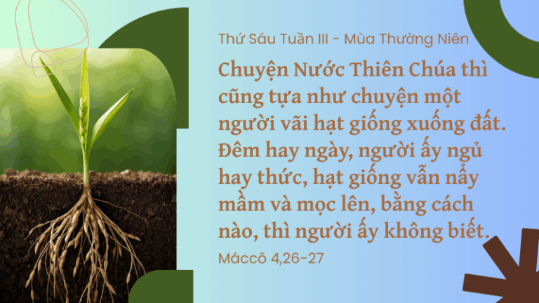 Thứ Sáu Tuần III - Mùa Thường Niên