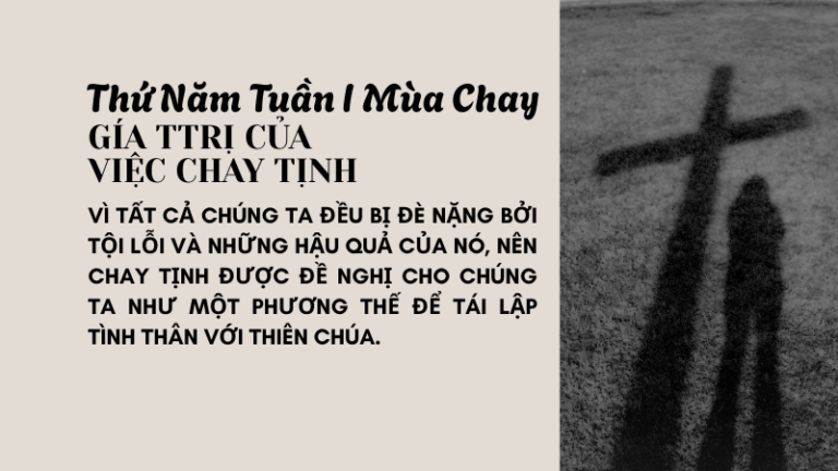 SNMC-Thứ Năm Tuần I Mùa Chay