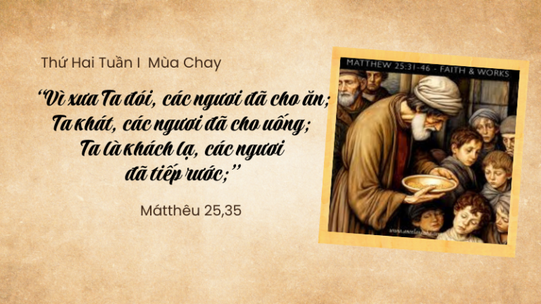 Thứ Hai Tuần I Mùa Chay