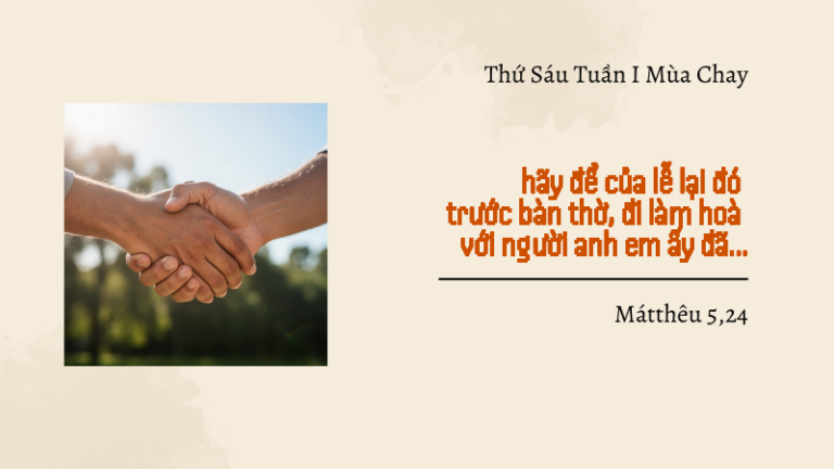 Thứ Sáu Tuần I Mùa Chay