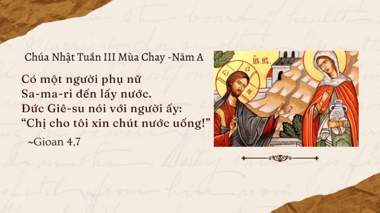 Chúa Nhật Tuần III Mùa Chay -Năm A