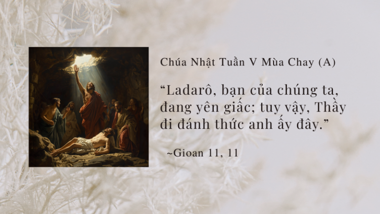 Chúa Nhật Tuần V Mùa Chay (A)