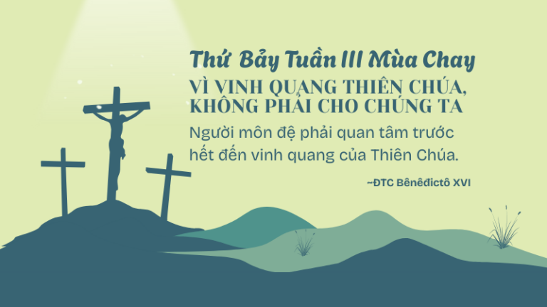 SNMC-Thứ Bảy Tuần III Mùa Chay