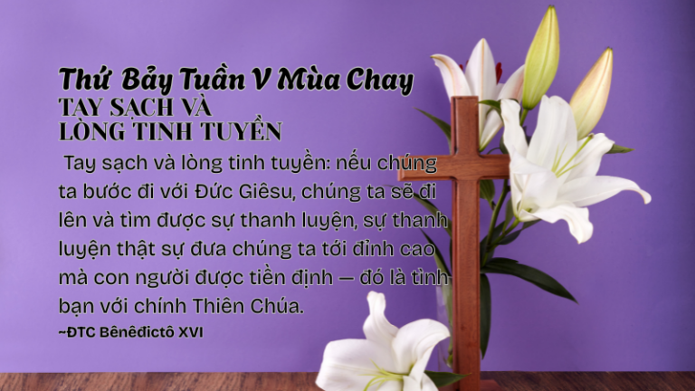 SNMC-Thứ Bảy Tuần V Mùa Chay