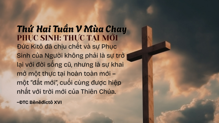 SNMC- Thứ Hai Tuần V Mùa Chay