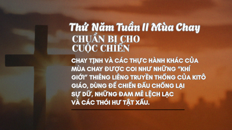 SNMC-Thứ Năm Tuần II Mùa Chay