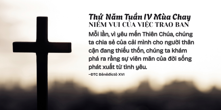 SNMC-Thứ Năm Tuần IV Mùa Chay