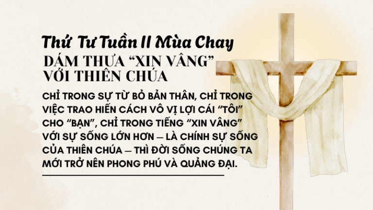 SNMC-Thứ Tư Tuần II Mùa Chay