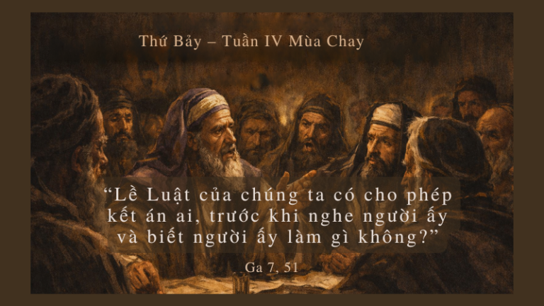 Thứ Bảy Tuần IV Mùa Chay