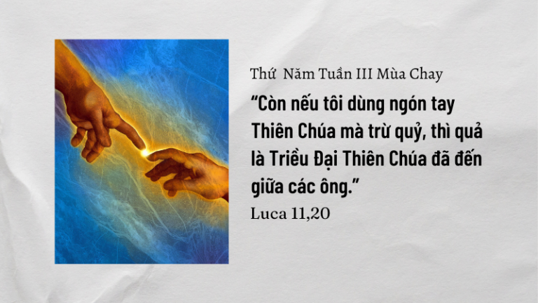 Thứ Năm Tuần III Mùa Chay