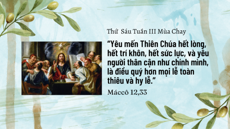 Thứ Sáu Tuần III Mùa Chay