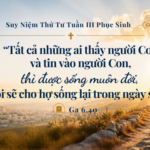 Suy Niệm Thứ Tư Tuần III Phục Sinh